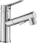 Kuchinox Fonte, mosdócsaptelep kihúzható zuhanyfejjel, króm, LAV-BQT_029D (LAV-BQT_029D)