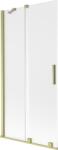 Mexen Velar, 2 szárnyas eltolható kádparaván 95 x 150 cm, 8 mm matt üveg, arany matt, 896-095-000-31-55 (896-095-000-31-55)