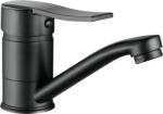 Kuchinox Madera, mosdócsaptelep forgókarral, matt fekete, LAV-BQM_726D (LAV-BQM_726D)