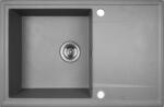 Kuchinox Hunter, 1 rekeszes gránit mosogató 670x440x180mm, szürke, LAV-SBU_511T (LAV-SBU_511T)