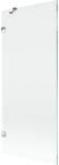 Mexen Mexen, Mexen Lunar 1 szárnyú kádparaván 80 x 150 cm, átlátszó, króm - 897-080-000-01-00 (897-080-000-01-00)