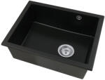 Gamma Decor 5040, 1 rekeszes gránit mosogató 560x460x180 mm, fekete arany pöttyökkel, GMA-ZLE000180 (GMA-ZLE000180)