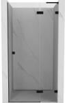 Mexen Mexen, Mexen Lunar L jobbos nyíló zuhanyajtó 85 cm, átlátszó, fekete - 834L-085-000-70-00-P (834L-085-000-70-00-P)