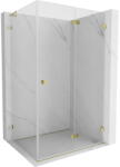 Mexen Lunar-F L, zuhany sarok jobb 90 x 70 cm, 8mm átlátszó üveg, arany profil, 836L-090-070-50-00-P (836L-090-070-50-00-P)