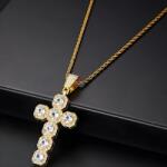 HARAHU Cross AU-38304 nyakék - Arany/Kristály KP38304