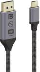 AHT USB Type C - DP (Display Port) kábel - kétirányú