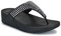 FitFlop Lábujjközös papucsok LULU MAXI CRYSTAL Fekete 38