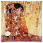 CARMANI Klimt üvegtányér - Csók - 30x30 cm - négyzetes (VR198-1151)