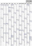 Realsystem Plakátnaptár 2 oldalas éves tervezővel 980x680mm, Realsystem 2026 (6051-00) - iroszer24