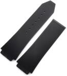  Curea tip Hublot silicon cu dungi neagra