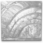  PontPöttyöző - Ólomüveg ablakok Méret: 50x50cm, Keretezés: Kartonlemezen, Szín: Kék