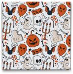  Festés számok szerint - Halloween-i háttér Méret: 50x50cm, Keretezés: Műanyagtáblával