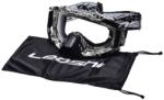 Leoshi Ochelari enduro cross atv Leoshi, sticla clara anti-aburire, culoare negru alb (AB3624) - mxenduro