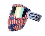 Unit Ochelari motocross atv enduro Unit, model masca, culoare rama USA, lentila oglinda (AB3610222) - mxenduro