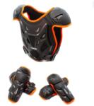 XTR Set protectie corp, genunchiere si cotiere, cross enduro atv, copii Asix AS1, marime universala, culoare negru portocaliu (YND-912) - mxenduro