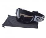 Unit Ochelari motocross atv enduro Unit, culoare rama negru, lentila fumurie argintie (AB361018BD) - mxenduro