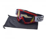 Unit Ochelari motocross atv enduro Unit, culoare rama rosu, lentila fumurie curcubeu (AB361018RA) - mxenduro