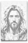  PontPöttyöző - Jézus Méret: 40x60cm, Keretezés: Kartonlemezen, Szín: Fekete