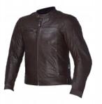Leoshi Geaca moto piele Leoshi, cu protectie spate, culoare maro, marime L (LSL0036) - mxenduro
