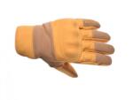 Leoshi Manusi piele cu protectii Leoshi, culoare maro deschis, marime S (LSL09233) - mxenduro