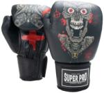 Super Pro Manusi de Box Super Pro Combat Skull Negru Gri (SPBG183-90800-12)