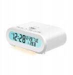 LogiLink Digitális rádiós ébresztőóra LogiLink Fm hőmérséklet páratartalom alvó időzítő fehér (SC0121W)