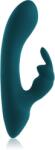 Playboy Toys Pleasure Lil Rabbit Green vibrator cu stimularea clitorisului 14.5 cm Vibrator