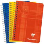 Clairefontaine spirálfüzet készlet, 3db, A6, 90 lap, Pergamen, Clairefontaine, Különböző színek