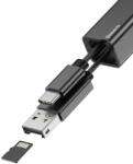 Baseus Pedant TF / MicroSD memóriakártya olvasó fekete 2in1 - smartdiszkont