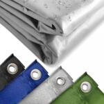 Jago Prelata 650 g/m2, cu ochiuri de aluminiu, gri, 4 x 8 m (WP00747)