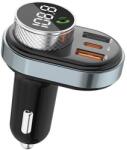 Awei Bluetooth 5.0 MP3 kihangosító FM transmitter 1xUSB + 1xUSB-C (C-843) fekete