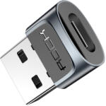 ROCK adapter - Type C (aljzat) USB (dugasz) - fekete,