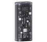 USAMS BJ SERIES vésztöltő USB+Type-C aljzat (9000mAh, 20W, PD gyorstöltő 3.0, LED kijelző) FEKETE (10KCD18901? ) (10KCD18901?)