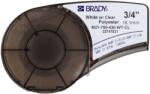 Brady M21-750-430-WT-CL / 139749, poliészter szalag, 19.05 mm x 6.40 m (139749)