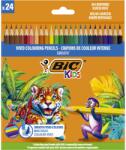 BIC Evolution Smooth fa színes ceruzák, különböző színekben, 24 darabos csomag