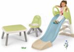 Smoby Set tobogan cu joc de apă și scăunel Toboggan GM Slide Life Smoby lungimea suprafeței de alunecare 150 cm și set de găleată Delfín (SM820509-1)