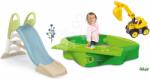 Smoby Set tobogan cu nisipar și pistă de apă Toboggan GM Slide Life Smoby lungimea suprafeței de alunecare 150 cm cu apă și excavator (SM820509-9)