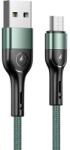 USAMS U55 mikro USB fonott kábel 2A 1m zöld (US-SJ450)