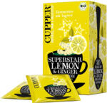 Cupper Citrom & Gyömbér bio gyümölcsös gyógynövény tea (20 filter)