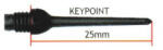 Harrows Varf darts Harrows soft 2BA, Keypoint 30 buc, negru 25mm (EA337K)
