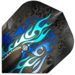 Harrows Fluturas darts Harrows Marathon negru/ flacara albastra (HTM1519)
