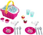 Klein 9527 Cos de picnic Barbie I Cos robust de jucarii plin de vase colorate si briose pentru doi I Dimensiuni 25 cm x 20 cm x 225 cm I Jucarii (9527) Bucatarie copii