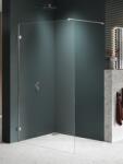 NEW TRENDY Avexa Nickel Brushed perete cabină de duș walk-in 90 cm nichel periat/sticla transparentă EXK-8628 (EXK8628)