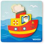 Woodyland Puzzle Baby - barcă (OLP102191361) Puzzle