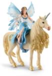 Schleich Fairy Eyela pe un unicorn auriu (OLP102642508) Figurina