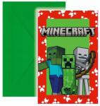Procos Minecraft: Invitații cu plic - set de 6 buc (95658)