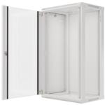 Lanberg 19" fali rack szekrény 22U/600X450 lapraszerelt, szürke V2 WF01-6422-10S (WF01-6422-10S)