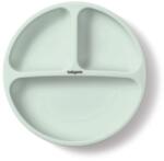 BabyOno BabyOno, Farfurita din silicon cu ventuza, menta verde Set pentru masa bebelusi