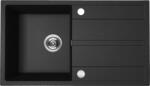 Kuchinox Chiuveta granit VITI Kuchinox SRX 711Y, 76x44 cm, reversibila, negru Chiuveta