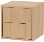 Leziter Boxie 2 fiókos fali szekrény 40x40x37 cm sonoma tölgy (LBX40402FST) - homelux